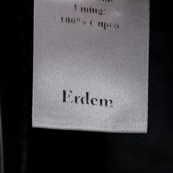 Erdem Abstract Blue Print Shift Knee-Length Dress - Picture 9 of 9